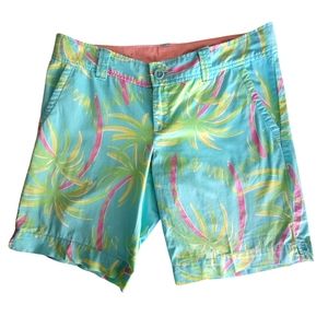 Lilly Pulitzer Bermuda Shorts Blue/Green Size 8